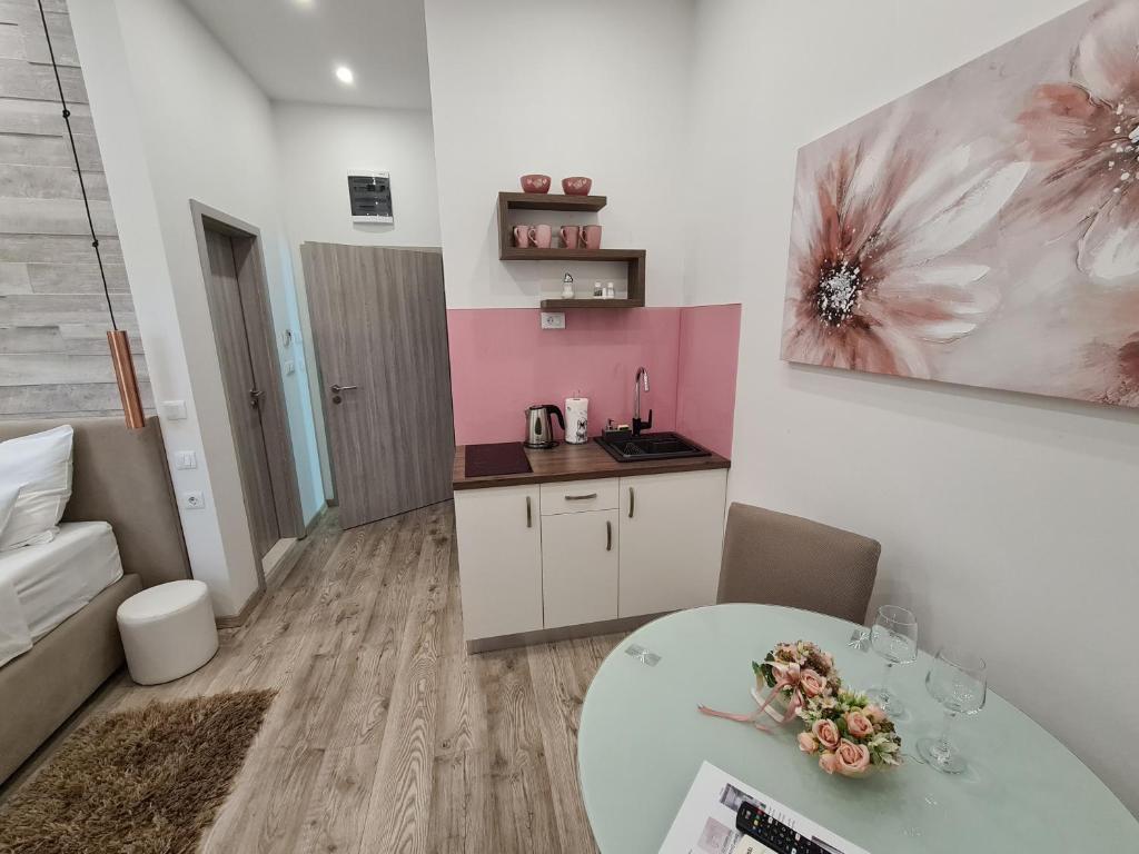 Kuchyň nebo kuchyňský kout v ubytování D&D Suites in Split Centre
