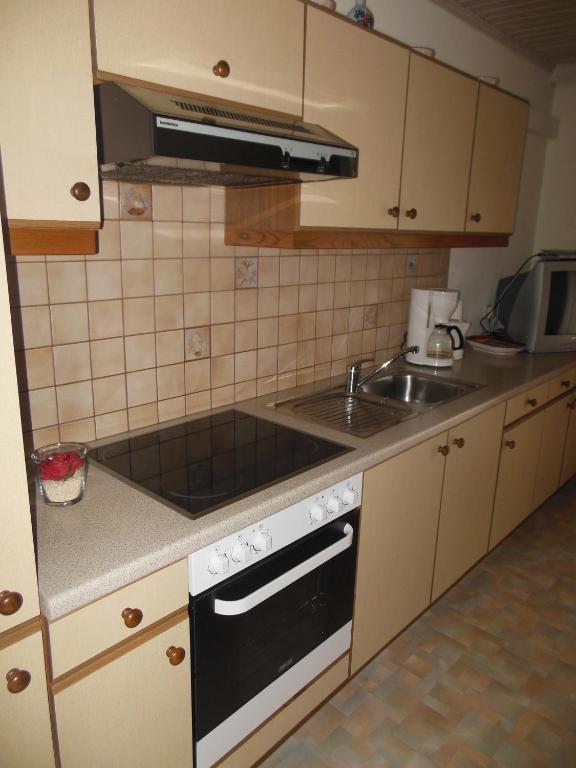 Kuchyň nebo kuchyňský kout v ubytování Ferienhaus Moser