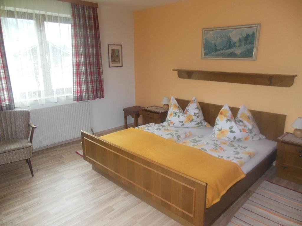 Postel nebo postele na pokoji v ubytování Ferienhaus Moser