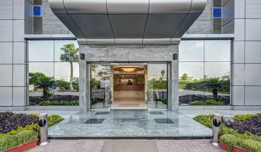The facade or entrance of Mirita Hotel ,10th Of Ramadan