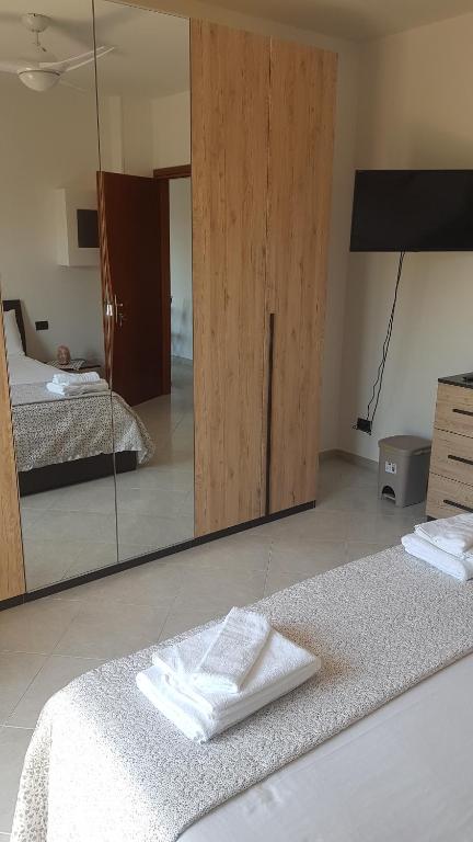 Postel nebo postele na pokoji v ubytování B&B Da Pietro