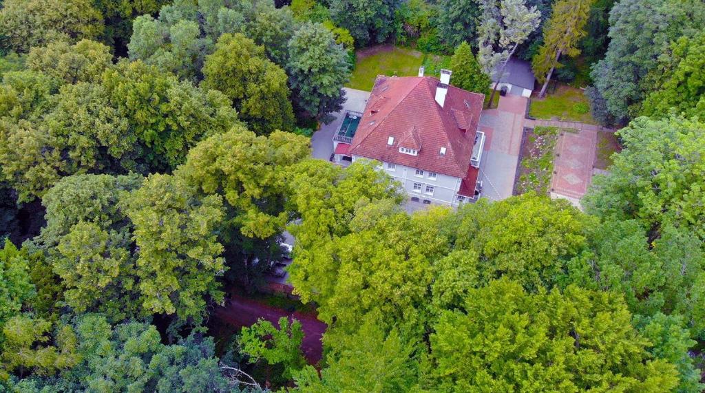 Letecký snímek ubytování Villa ANSER