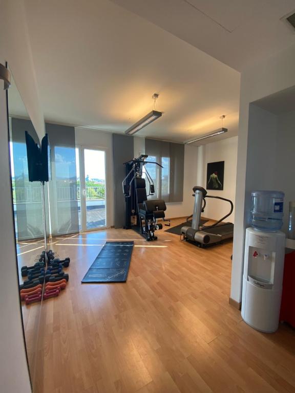 Fitness centrum a/nebo fitness zařízení v ubytování Card International Hotel