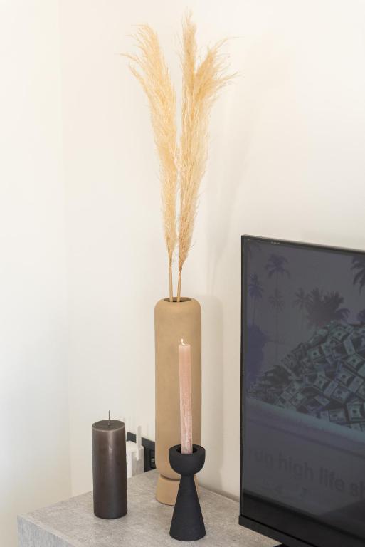 A television and/or entertainment centre at Analogy chania apartment