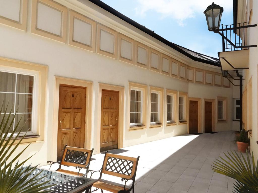 Balkón nebo terasa v ubytování Hotel U Kříže