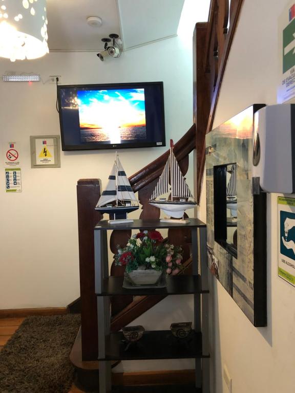 Kuchyň nebo kuchyňský kout v ubytování Hostal Magnolio