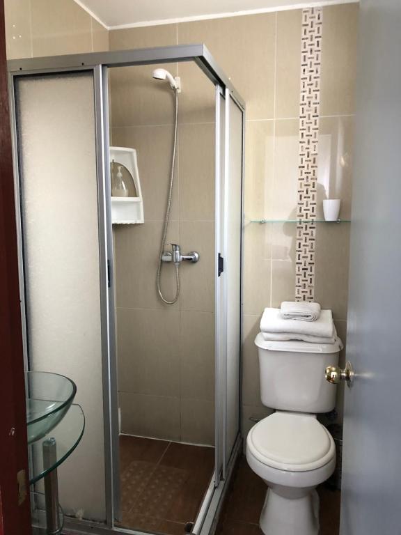 Koupelna v ubytování Hostal Magnolio