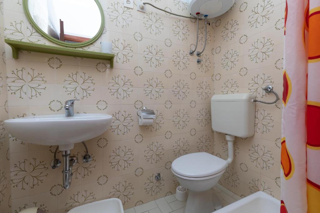 Koupelna v ubytování Apartments Bosiljka
