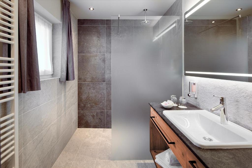 Koupelna v ubytování Hotel Margit