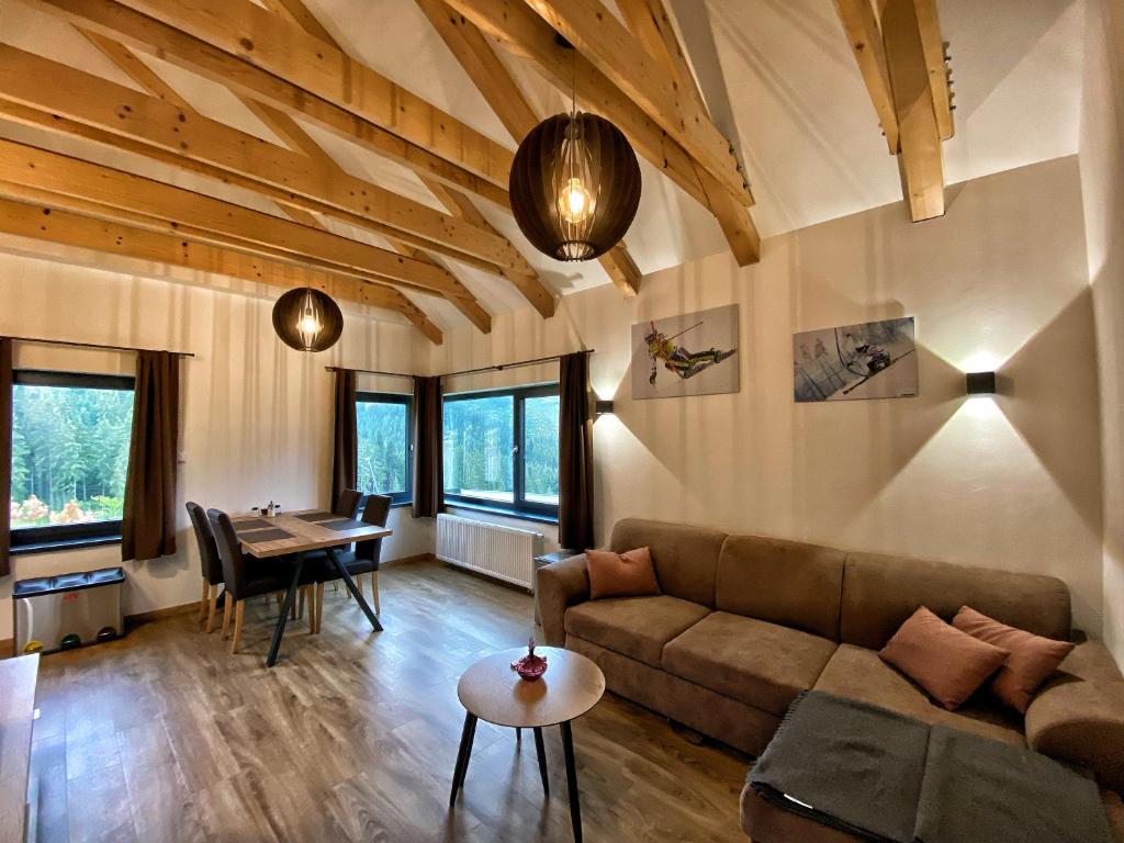Posezení v ubytování Apartments Severka - Jasná