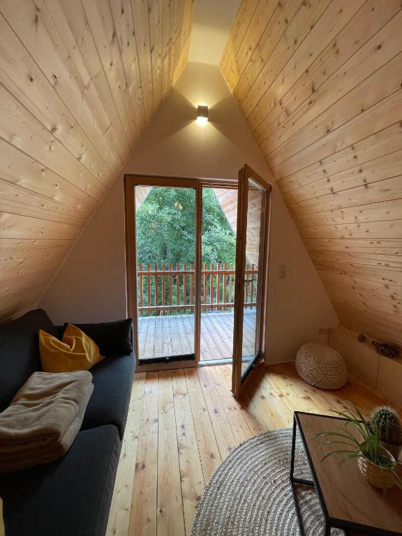 Posezení v ubytování Wildkräuter Hexenhaus