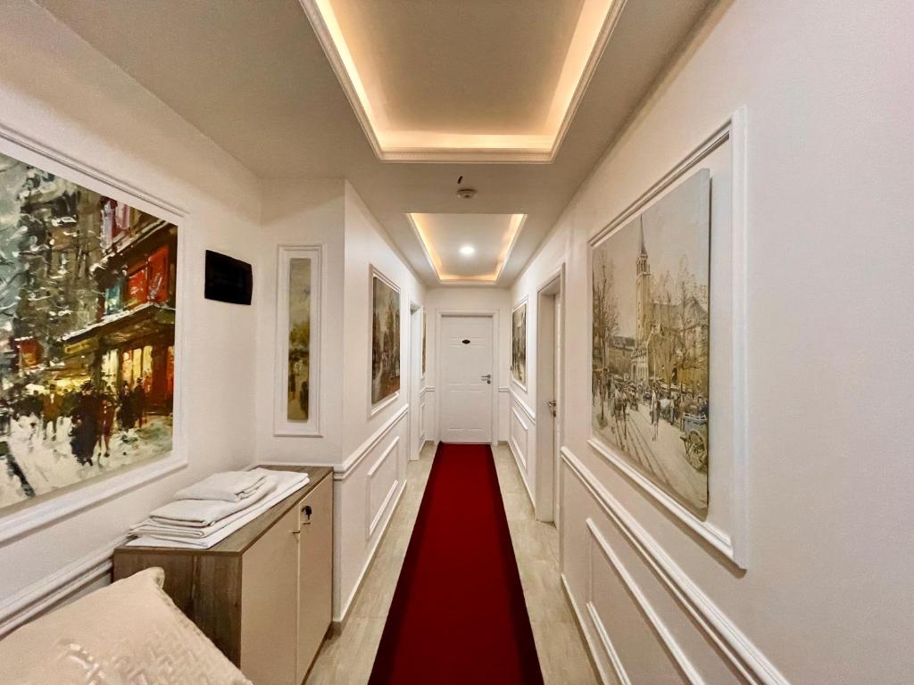 TV a/nebo společenská místnost v ubytování Vila Ada Hotel