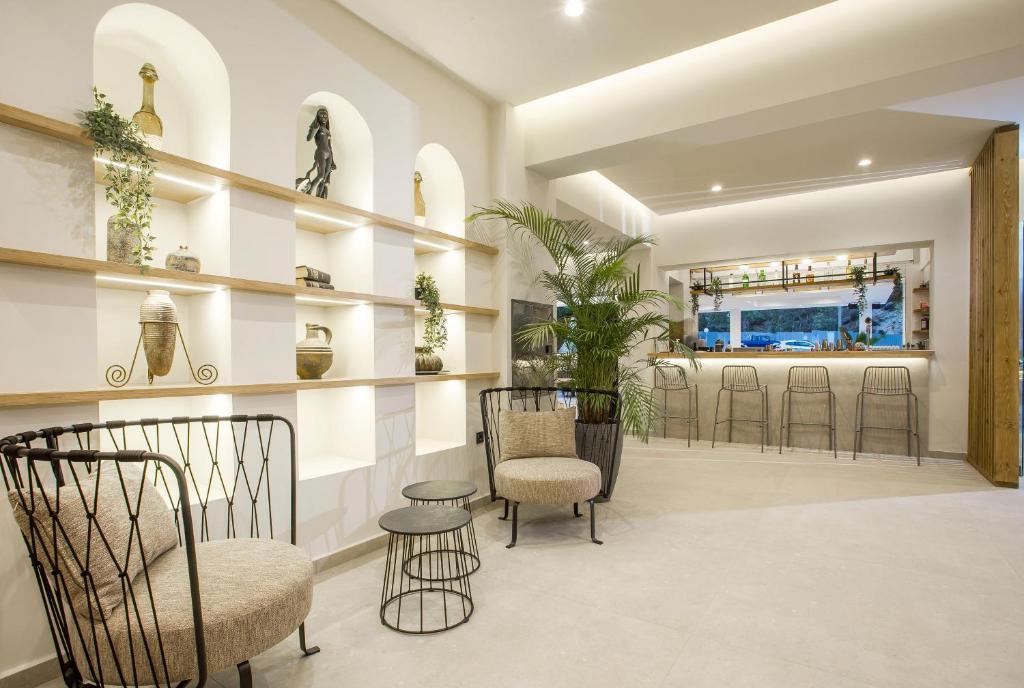 Posezení v ubytování Ladiko Suites - Faliraki
