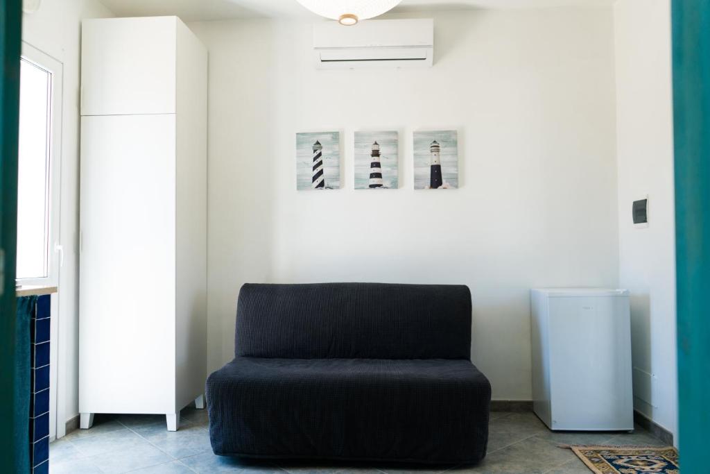 Posezení v ubytování Albarìa Favignana Apartments