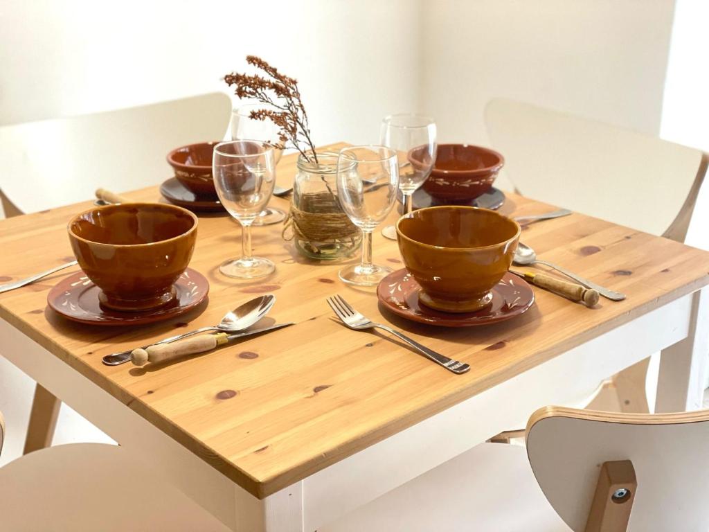 Nápoje v ubytovaní Apartamento rural Meaus