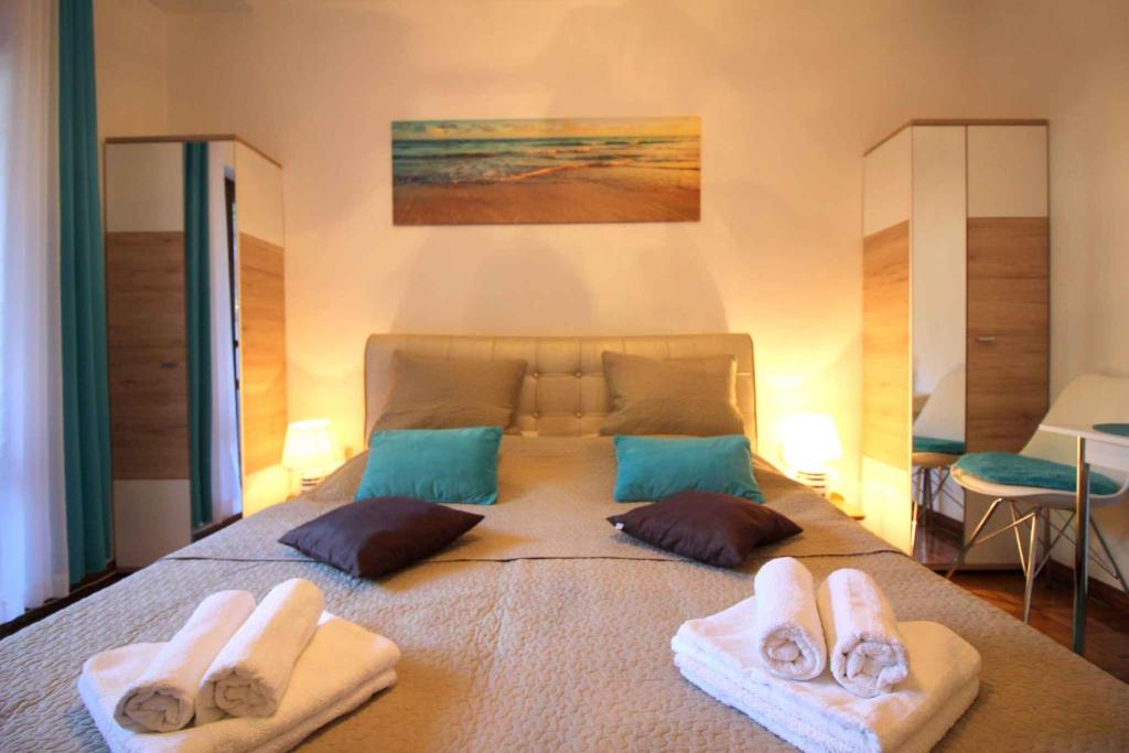 Posteľ alebo postele v izbe v ubytovaní Apartment in Porec/Istrien 36860