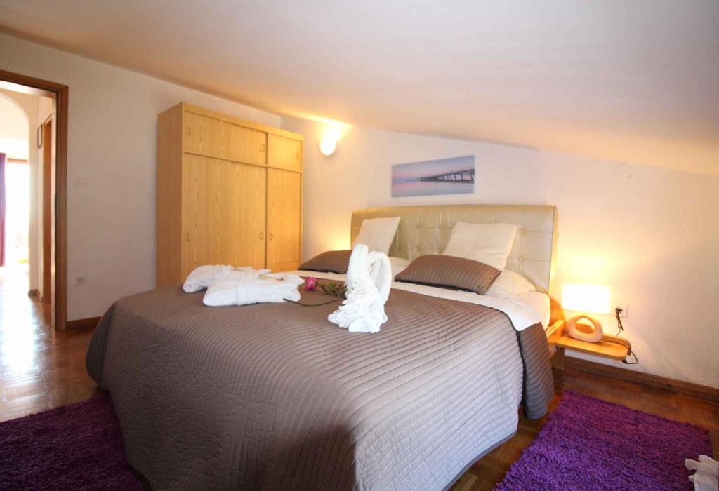 Posteľ alebo postele v izbe v ubytovaní Apartment in Porec/Istrien 36860