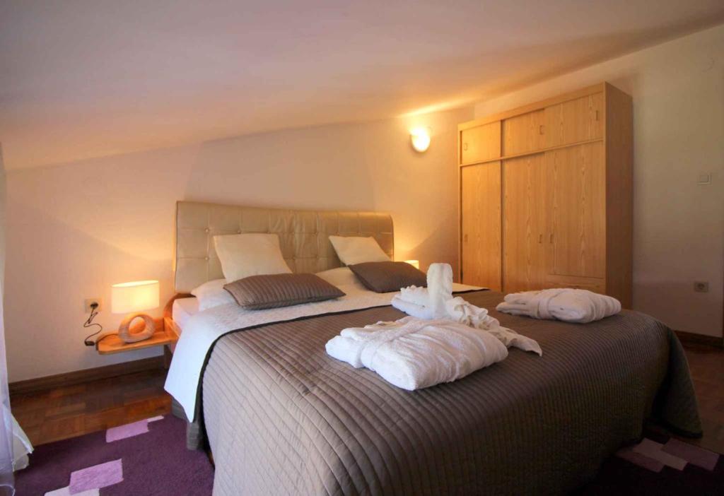 Posteľ alebo postele v izbe v ubytovaní Apartment in Porec/Istrien 36860