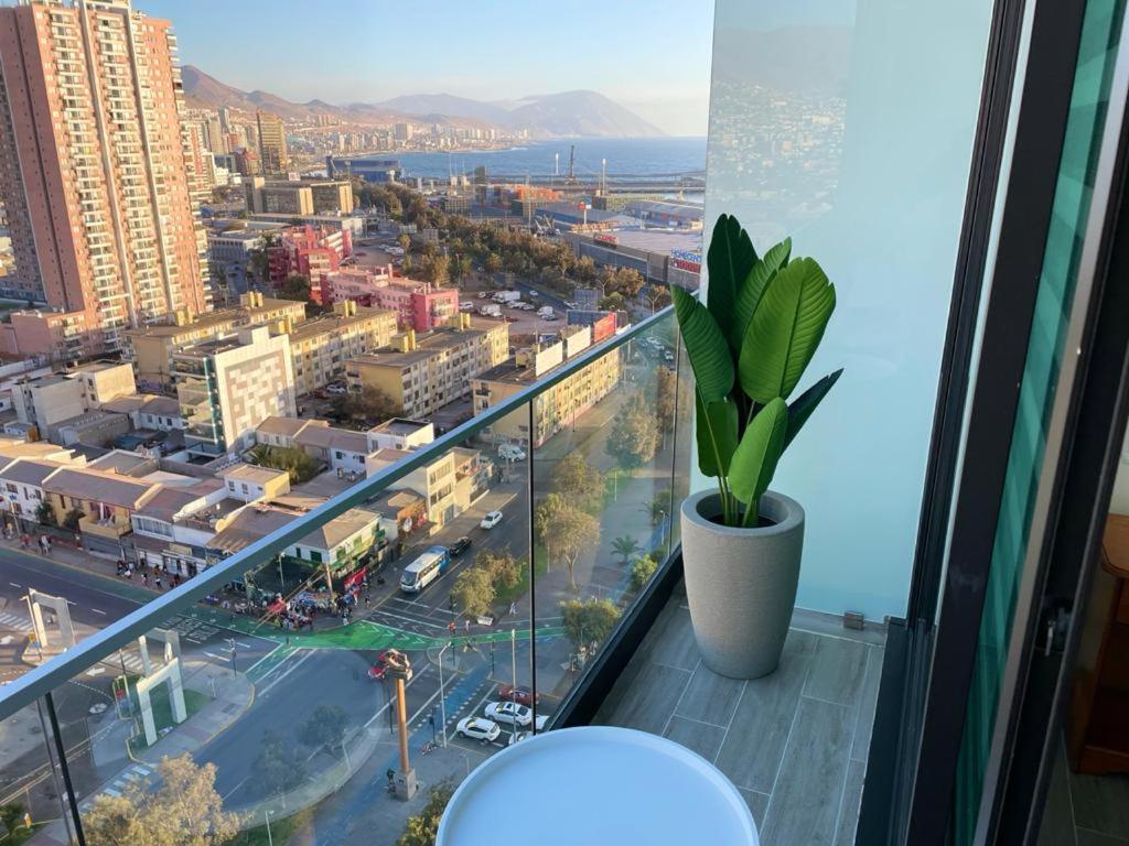 Nespecifikovaný výhled na destinaci Antofagasta nebo výhled na město při pohledu z apartmánu