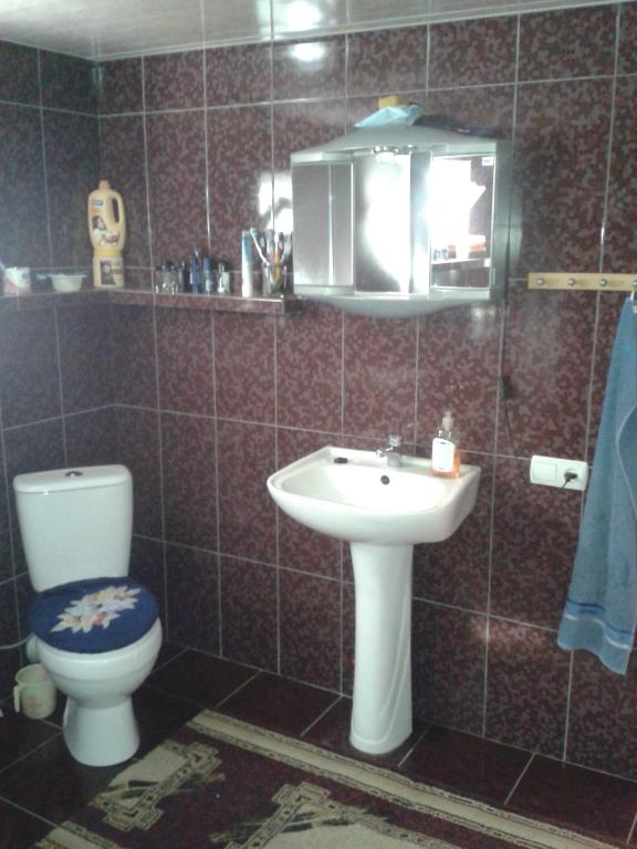 Koupelna v ubytování Kera