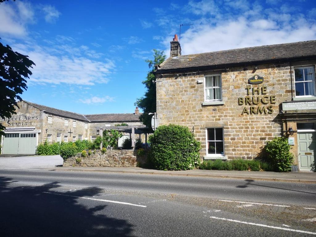 a building on the side of a street at The Bruce Arms in Ripon