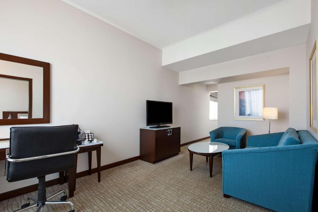 TV a/nebo společenská místnost v ubytování Radisson Blu Ankara