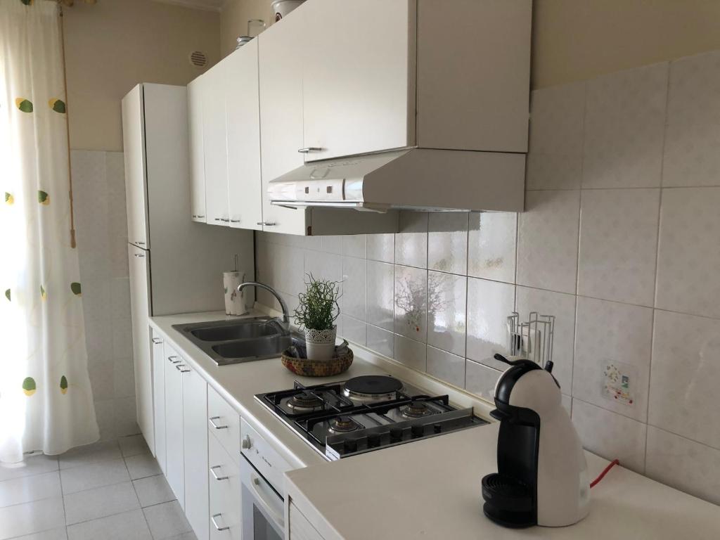 Kuchyň nebo kuchyňský kout v ubytování Cuc Apartment