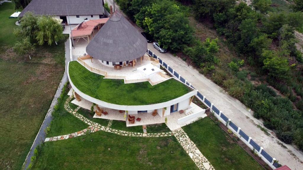Letecký snímek ubytování Pensiunea NEST