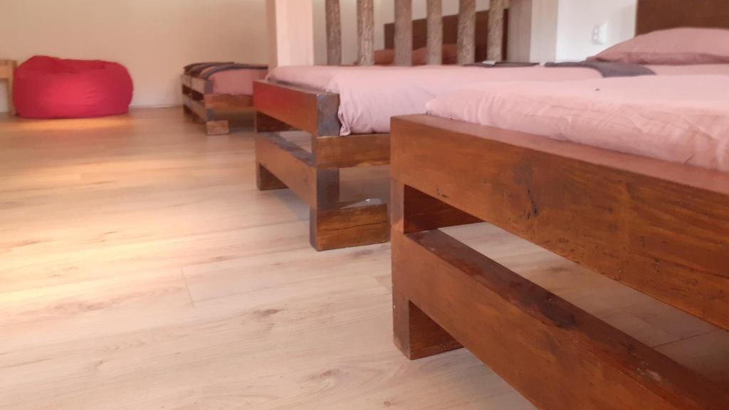 Postel nebo postele na pokoji v ubytování Village house Moo Moo