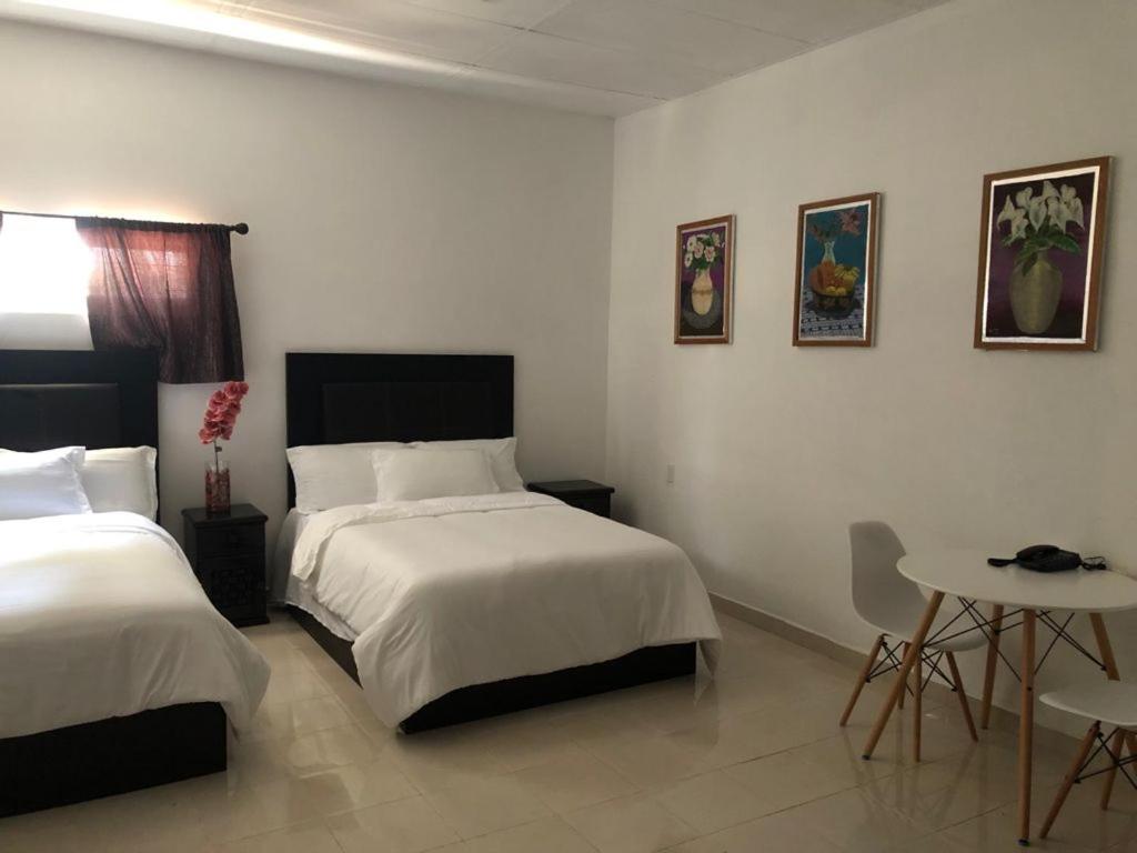 Postel nebo postele na pokoji v ubytování Hotel boutique turquesa