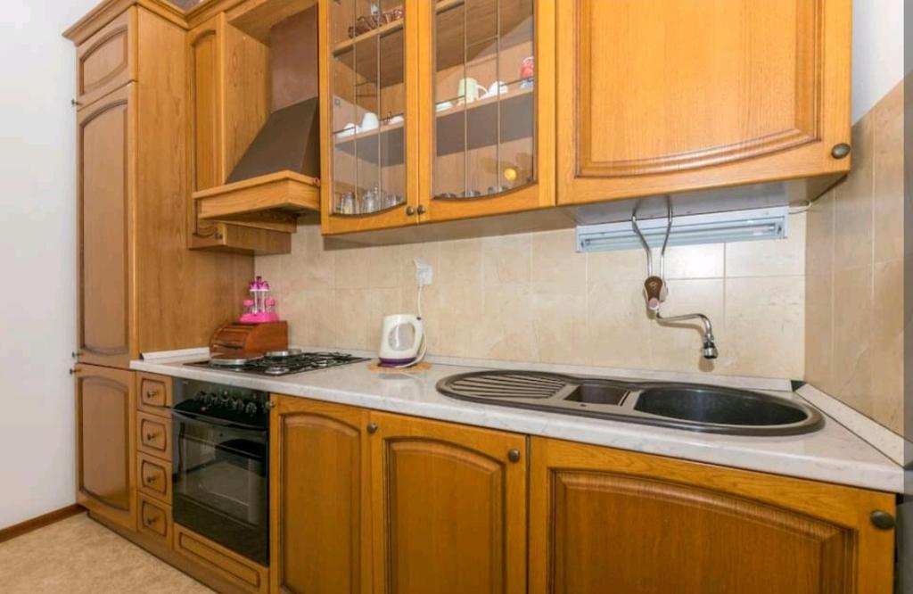 Kuchyňa alebo kuchynka v ubytovaní Seaview Escape Stanići II