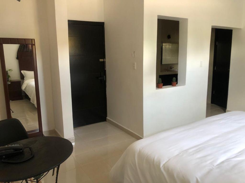 Postel nebo postele na pokoji v ubytování Hotel boutique turquesa