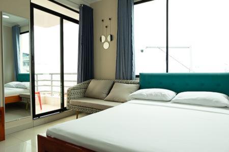 Postel nebo postele na pokoji v ubytování Hotel Andy