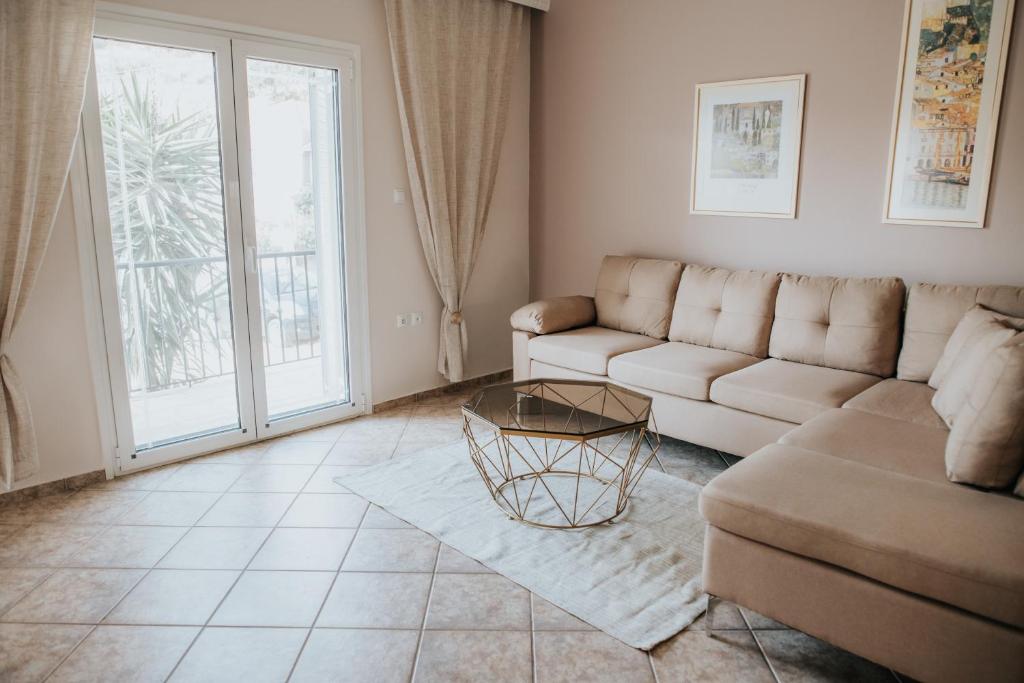 Posezení v ubytování Kyriaki House