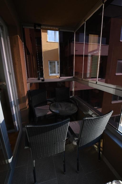 Prostor za sedenje u objektu Sky Way Studio Apartment