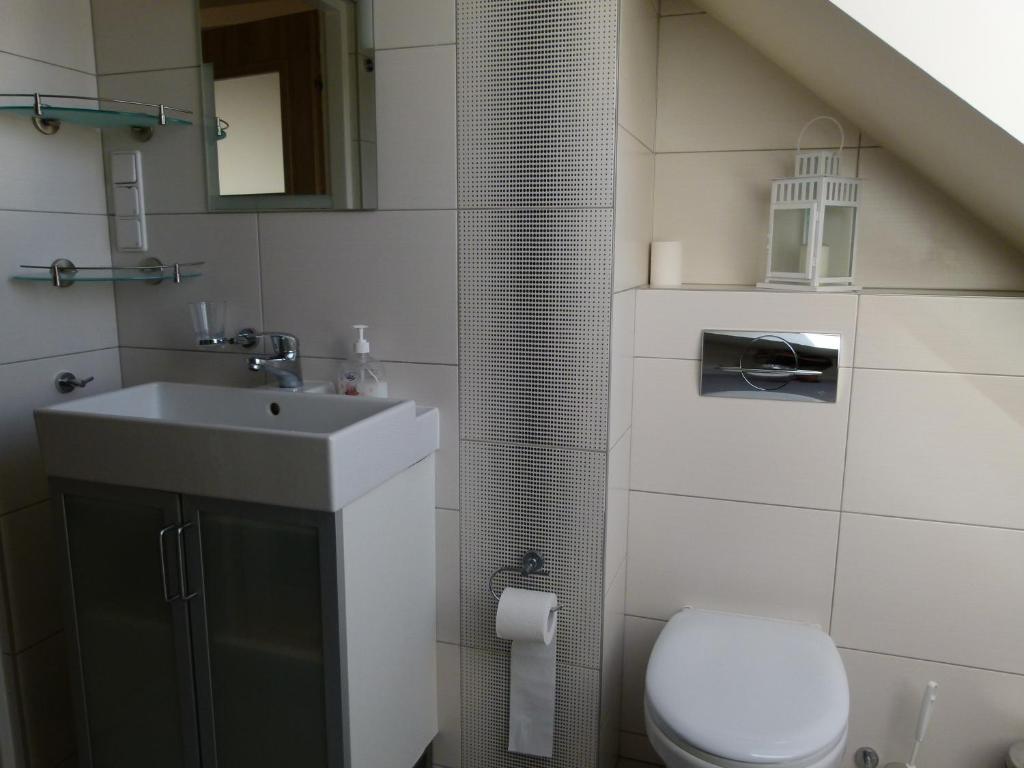 Kúpeľňa v ubytovaní Apartament BB koło Cerkwi