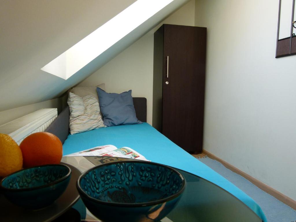 Posteľ alebo postele v izbe v ubytovaní Apartament BB koło Cerkwi
