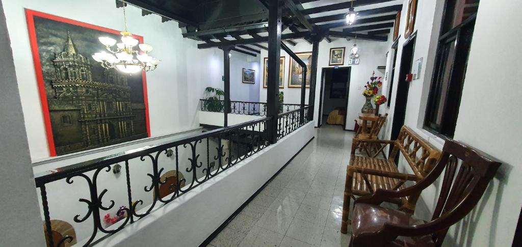 Posezení v ubytování Hostal Flores