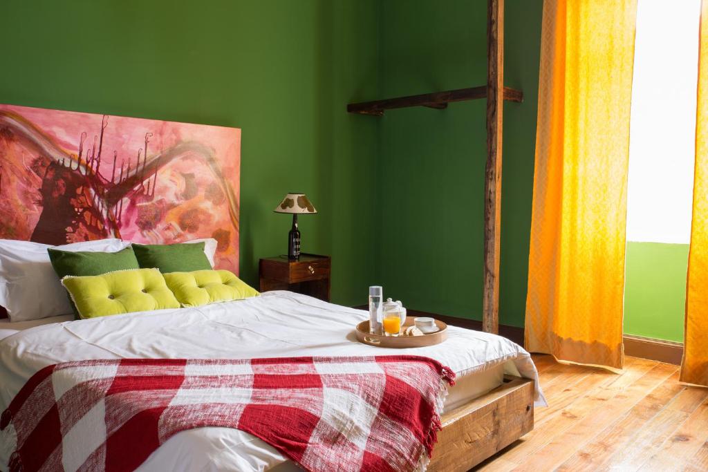 Postel nebo postele na pokoji v ubytování Santa Maria Hostel