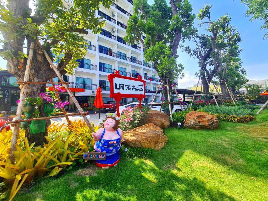 Zahrada ubytování UR The Private Huahin