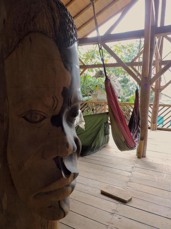 Balkón nebo terasa v ubytování Hostal Camping Sin Fronteras Mompiche