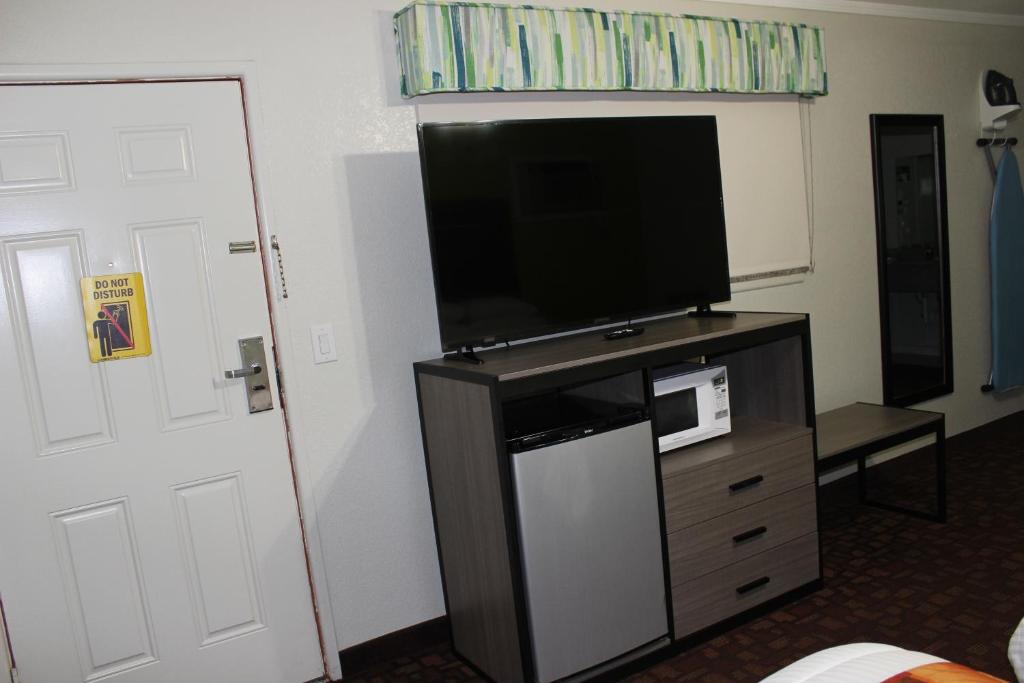 Kuchyň nebo kuchyňský kout v ubytování Copa Motel