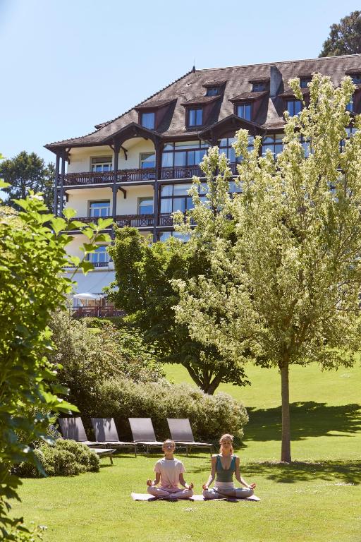 Zahrada ubytování Hôtel Ermitage