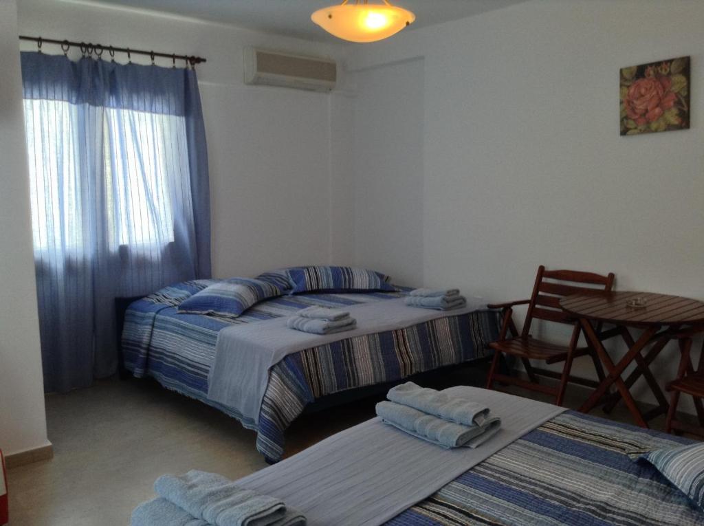 Postel nebo postele na pokoji v ubytování Mouria Hotel