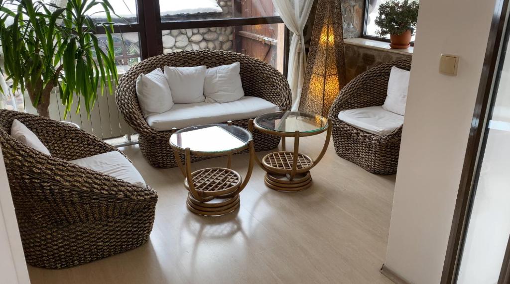 Posezení v ubytování Aneli Hotel