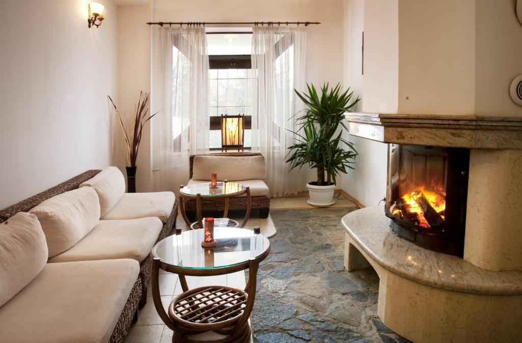 Posezení v ubytování Aneli Hotel