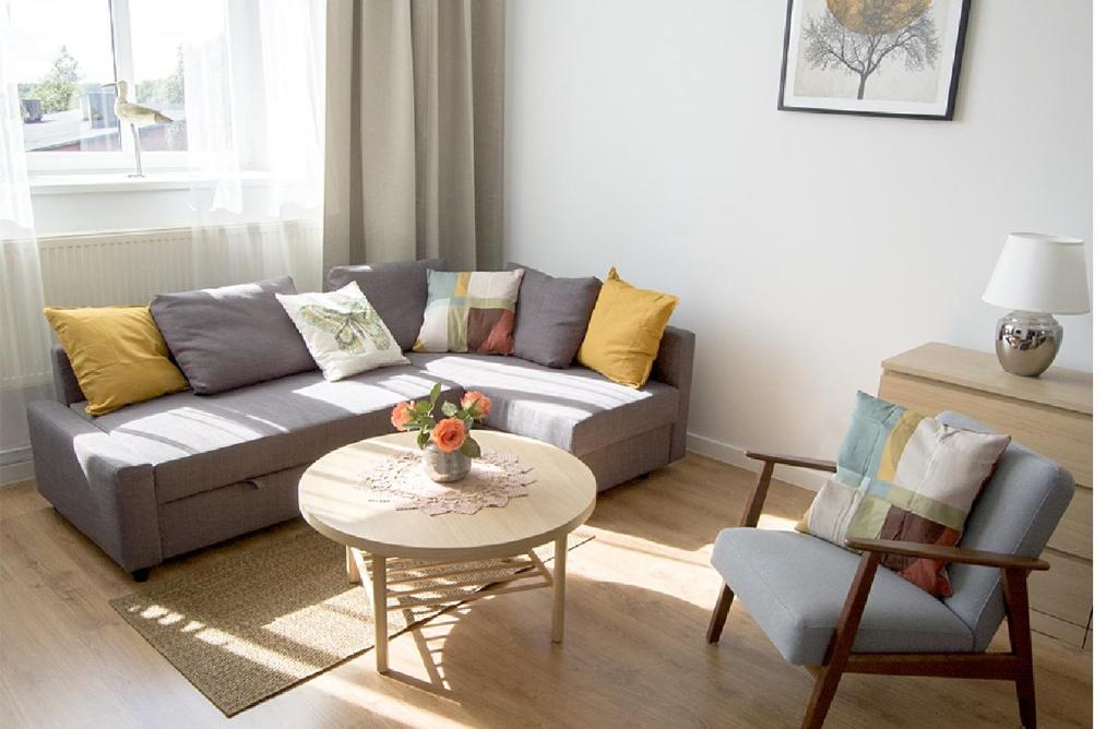 Posedenie v ubytovaní Apartament na Jeziornej
