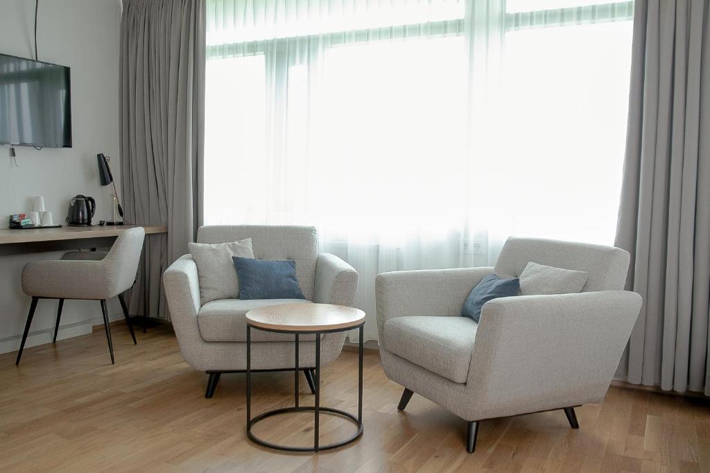 Posezení v ubytování Fosshotel Reykholt