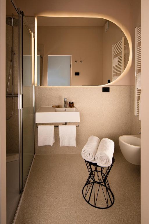 Koupelna v ubytování Elide Design Hotel