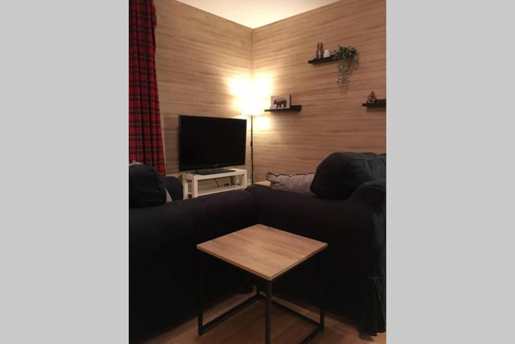 TV a/nebo společenská místnost v ubytování Gîte Authentic Ardenne